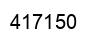 Number 417150 black image