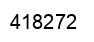 Number 418272 black image