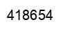 Number 418654 black image