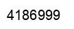 Número 4186999 imagen negro