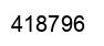 Number 418796 black image
