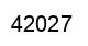 Number 42027 black image