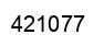 Number 421077 black image