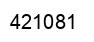 Number 421081 black image