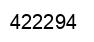 Número 422294 imagen negro