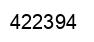 Number 422394 black image