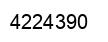 Número 4224390 imagen negro