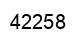 Número 42258 imagen negro