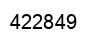 Number 422849 black image