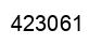 Number 423061 black image