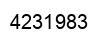 Number 4231983 black image