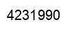 Number 4231990 black image