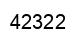 Number 42322 black image