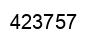 Number 423757 black image