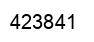 Number 423841 black image