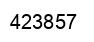 Number 423857 black image