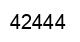 Number 42444 black image