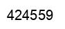 Number 424559 black image