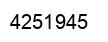 Número 4251945 imagen negro