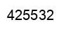 Number 425532 black image