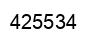 Número 425534 imagen negro