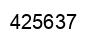 Number 425637 black image
