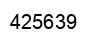 Number 425639 black image