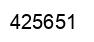 Number 425651 black image