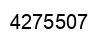 Number 4275507 black image