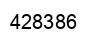 Number 428386 black image