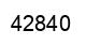 Number 42840 black image