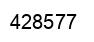 Number 428577 black image