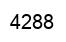 Número 4288 imagen negro