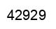 Número 42929 imagen negro