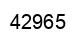 Number 42965 black image