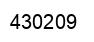 Number 430209 black image