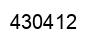 Número 430412 imagen negro