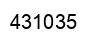 Number 431035 black image