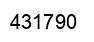 Number 431790 black image