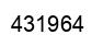 Number 431964 black image