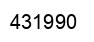 Number 431990 black image