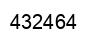 Number 432464 black image