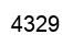 Número 4329 imagen negro