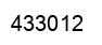 Number 433012 black image