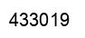 Number 433019 black image