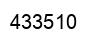 Number 433510 black image