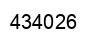 Number 434026 black image