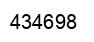 Number 434698 black image