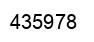 Number 435978 black image