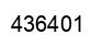 Number 436401 black image